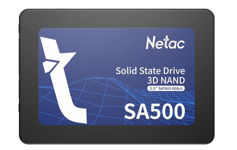 Ssd накопитель Netac SSD SA500 512GB 2.5 SATAIII 3D NAND, R/W up to 520/450MB/s, TBW 240TB, 3y wty