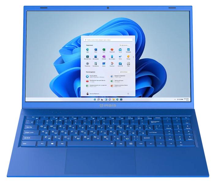 Ноутбук IRBIS 15NBC1001 15.6" Core i3-1115G4, 15.6"LCD 1920*1080 IPS , 8+256GB SSD, AC wifi, camera: 2MP, 5000mha battery, metal case, backlight keyboard, type-c, Win11 Pro