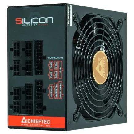 Блок питания Chieftec Silicon SLC-650C (ATX 2.3, 650W, 80 PLUS BRONZE, Active PFC, 140mm fan, Full Cable Management) Retail