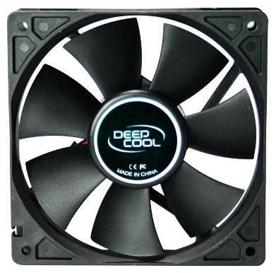  Вентилятор DEEPCOOL Xfan120 120x120x25мм (64шт./кор, пит. от мат.платы и БП, черный, 1300об/мин)  Retail blister