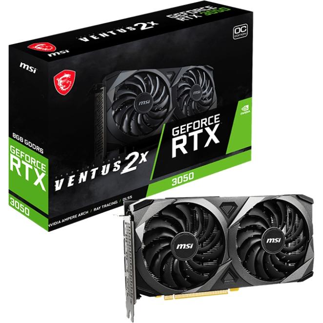 Видеокарта MSI GeForce RTX 3050 VENTUS 2X 8G OC