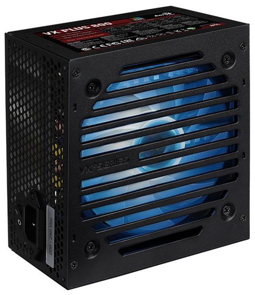 Блок питания Aerocool VX Plus 800 RGB 800W, ATX v2.3, RGB Fan 12cm, 500mm cable, Retail