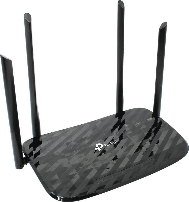  TP-Link Archer C6, AC1200 Двухдиапазонный Wi Fi роутер, до 300 Мбит/с на 2,4 ГГц + до 867 Мбит/с на 5 ГГц, 4 антенны, 1 гигабитный порт WAN + 4 гигабитных порта LAN