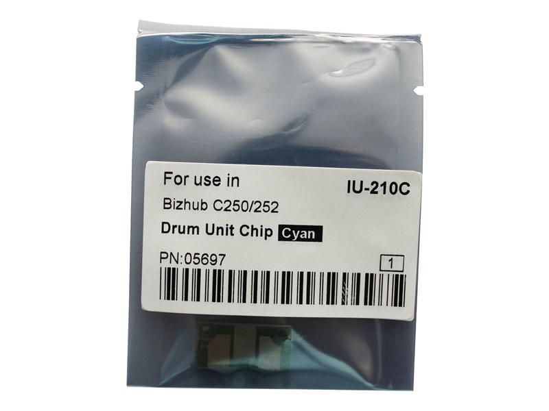 Чипы Чип драм-юнита для KONICA MINOLTA Bizhub C250/C252 (CET) Cyan, (WW), 45000 стр., CET5697