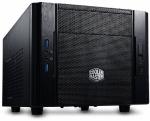 Корпус Elite 130 (RC-130-KKN1) без БП, mini-ITX, полностью черный, USB 3.0 x2, USB 2.0 x 1, Mic x 1, аудио x 1, 1х120 мм вентилятор предустановлен спереди,  поддержка до 3-х HDD формата 3.5"