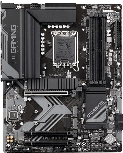 Материнская плата GIGABYTE B760 GAMING X, LGA1700, B760, 4*DDR5, DP+HDMI,  4 SATA 6 Гб/с, M2, Audio, Gb LAN, USB 3.2, USB 2.0, Type-C, COM*1 port, ATX