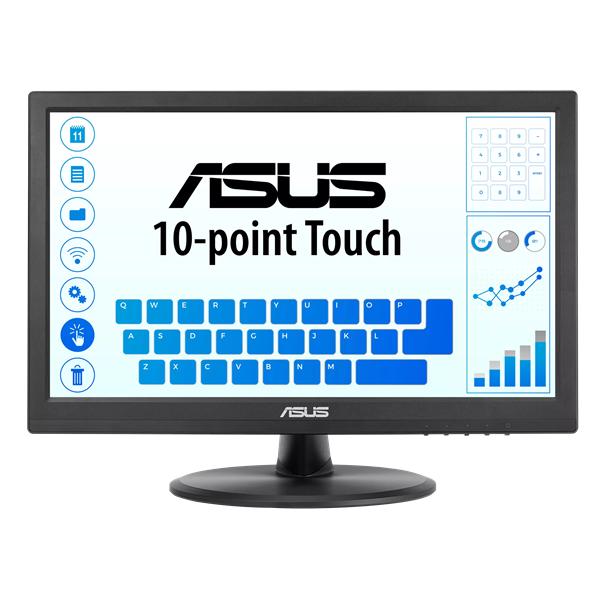 Монитор ASUS 15.6" VT168HR Touch LED, 16:9, 1366x768, 5ms, 220cd/m2, 100M:1, 90°/65°, D-SUB, HDMI, USB-B upstream, 60Hz, регул. наклона, VESA, Black, 90LM02G1-B04170 3 years