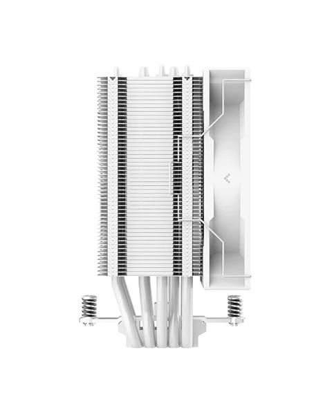 Кулер для процессора DEEPCOOL AG500 WH ARGB LGA1700/1200/115X/AM5/AM4 (12шт/кор, TDP 240W, PWM, ARGB Fan 120mm, 5 тепл. Трубок, Copper Base, белый) RET