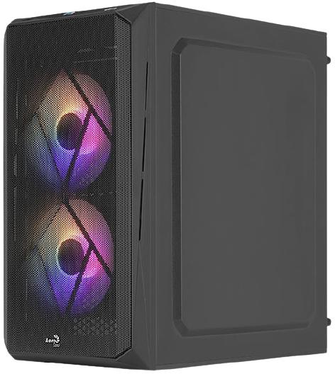 Корпус Aerocool Cs-107-A-BK-v2 (mATX, без БП, Window, USB3.0 x1, USB2.0 x1, 12cm FRGB fans x3)