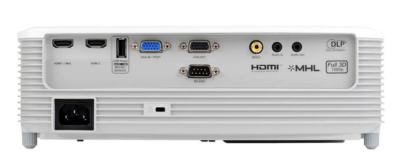 Проектор Optoma EH400 (DLP, Full HP 1920x1080, 4000Lm, 22000:1, 2xHDMI, MHL, VGA, Composite video, Audio-in 3.5mm, VGA-OUT, Audio-Out 3.5mm, 1x2W speaker, 3D Ready, lamp 10000hrs, WHITE)