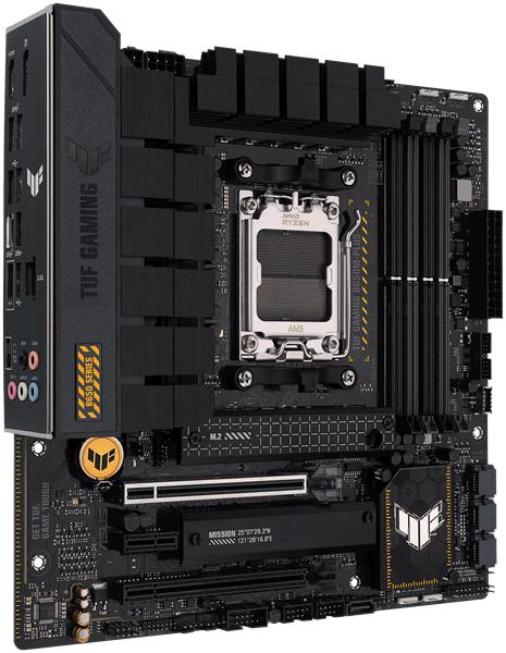 Материнская плата ASUS TUF GAMING B650M-PLUS, Socket AM5, B650, 4*DDR5, HDMI+DP, 4xSATA3 + RAID, M2, Audio, Gb LAN, USB 3.2, USB 2.0, mATX; 90MB1BF0-M0EAY0