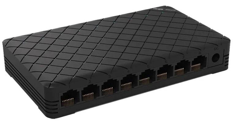 Коммутатор Reyee 8-Port Gigabit unmanaged Switch, 8 Gigabit RJ45 Ports , Plastic Case