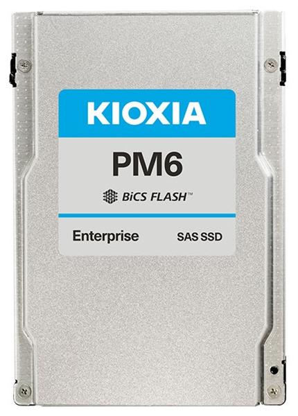 Ssd накопитель KIOXIA Enterprise SSD 800GB 2,5" 15mm (SFF) PM6-V, SAS 24G (SAS-4, 22,5Gbit/s), R4150/W1450MB/s, IOPS(R4K) 595K/145K, MTTF 2,5M, 3DWPD/5Y (Mixed Use), TLC (BiCS Flash™)