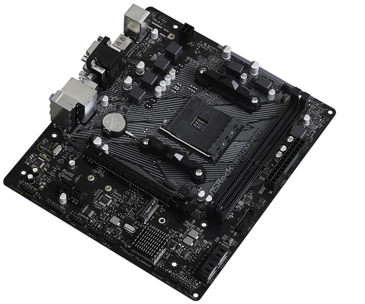 Материнская плата ASROCK B550M-HDV, AM4, B550, 2*DDR4, D-Sub+DVI-D+HDMI, 4xSATA3 6.0 (RAID), M.2 Socket, 4xUSB 3.2,  2xUSB 2.0, mATX; 90-MXBDJ0-A0UAYZ