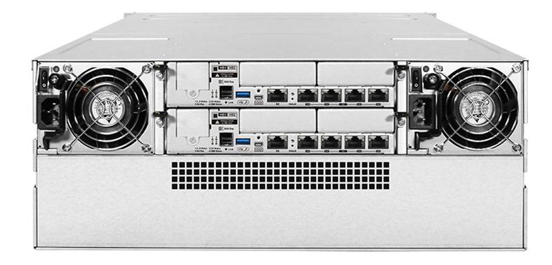 Система хранения данных EonStor DS 3000U 4U/24bay,dual redundant subsystem,2x12Gb/s SAS ports,8x1G iSCSI ports,4x host board,2x4GB RAM,2x(PSU+FAN),2x(SuperCap+Flash),24xSAS SFF/LFF,1xRail kit(ESDS 3024RUC-C)