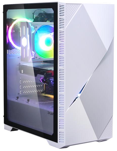 Корпус ZALMAN Z3 ICEBERG, ATX, WHITE, WINDOW, 5x3.5", 1x2.5", 1xUSB2.0, 2xUSB3.0, FRONT 1x120mm ARGB, REAR 1x120mm ARGB