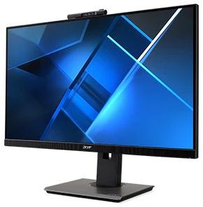 Монитор 27"   ACER (Ent.)   B277Dbmiprczx, IPS,  1920x1080, 75Hz,   178°/178°, 4ms, 250nits, VGA + HDMI + DP + USB3.0(1up 4down) + Adj.Camera (FHD, with mic) + Колонки 2Wx2, HAdj 120mm, Black Matt