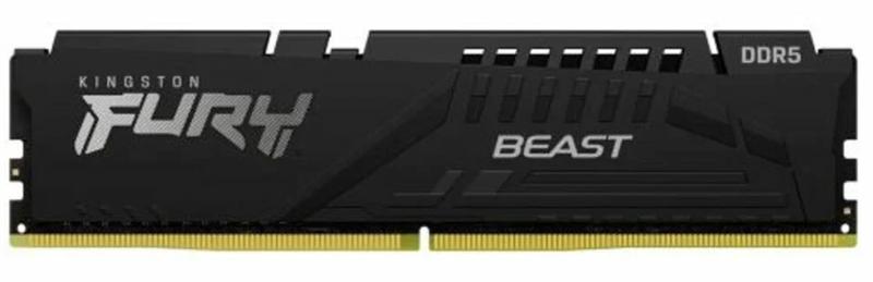 Оперативная память Kingston DDR5 16GB 6000MT/s DDR5 CL40 DIMM FURY Beast Black XMP