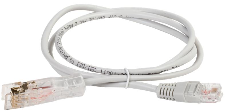  ITK Патч-корд 110-RJ45 2 пары, кат.5Е, 2м, серый