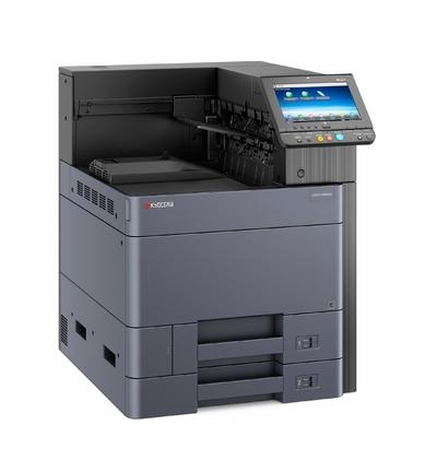  Kyocera ECOSYS P8060cdn, Принтер, цв.лазерный, A3, 60/55(A4) - 30/27(A3) стр/мин, 1200x1200 dpi, 4 Гб+8 Гб SSD+320 Гб HDD, USB 2.0, Network, лоток 2*500 л., Duplex, старт.тонер 15000/10000(BK/CMY) стр