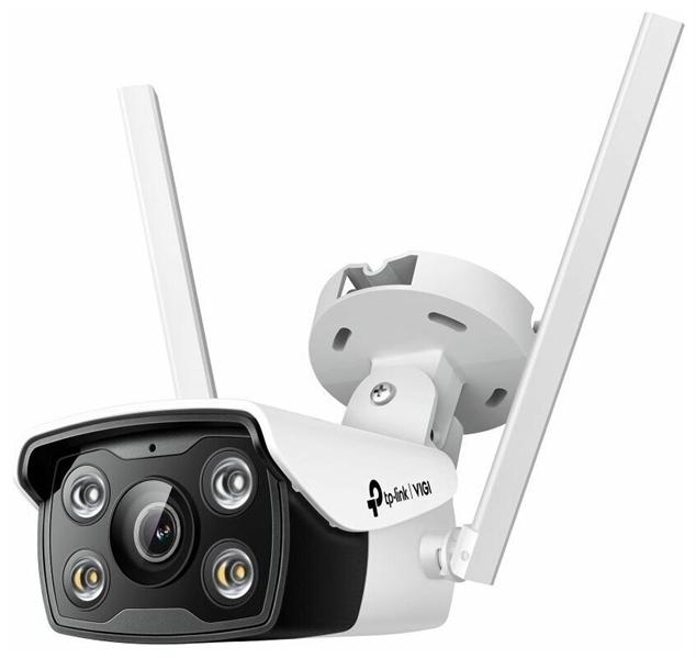  TP-Link VIGI C340(4mm), Цветная уличная цилиндр. IP-камера 4 Мп, 25/30 кадров в секунду, PoE/12 V DC, фикс. объектив 4 мм, встр. микрофон, динамик, слот microSD, ИК-подсветка до 30 метров, IP66