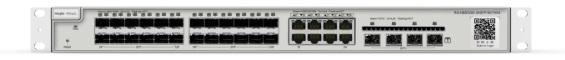 Коммутатор Reyee 24-Port SFP L2+ Managed Switch, 24 SFP Slots, 8 Gigabit RJ45 Combo Ports,4 *10G SFP+ Slots,19-inch Rack-mountable Steel Case, Static Routing