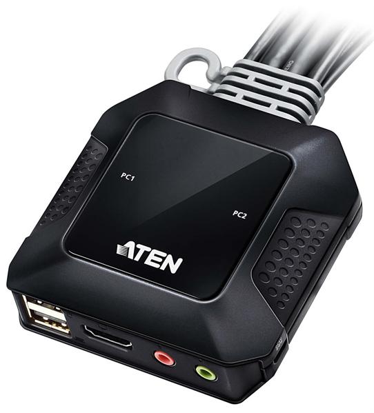 Квм переключатель ATEN 2-Port USB 4K HDMI Cable KVM Switch