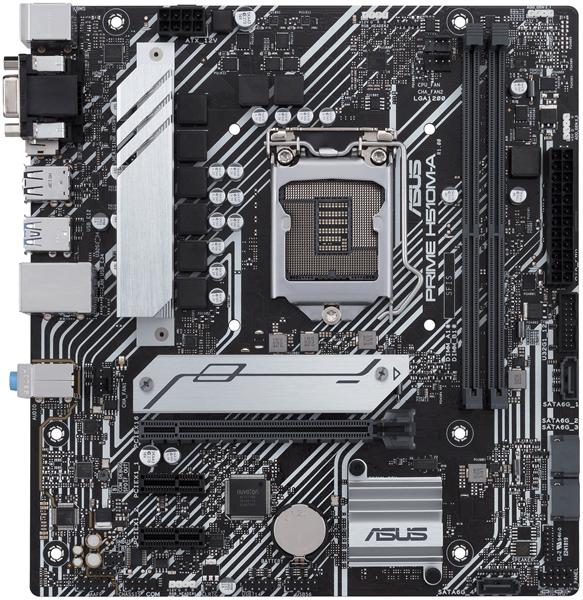 Материнская плата ASUS PRIME H510M-A, LGA1200, H510, 2*DDR4, D-Sub + DP + HDMI, SATA3, Audio, Gb LAN, USB 3.2*4, USB 2.0*6, COM*1 header (w/o cable), mATX ; 90MB17C0-M0EAY0