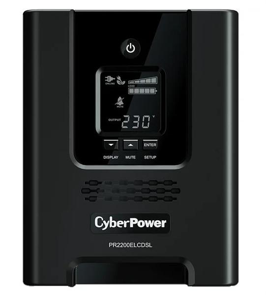 Источник бесперебойного питания CyberPower PR2200ELCDSL Line-Interactive 2200VA/1980W USB/RS-232/EPO/SNMPslot (8 IEC С13, 1 IEC C19)
