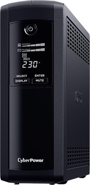 Источник бесперебойного питания Cyberpower VP1200EILCD  Line-Interactive 1200VA/720W USB/RS-232/RJ11/45  (4 + 4 IEC С13)