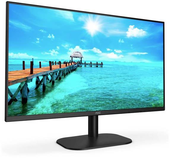 Монитор 27" AOC 27B2AM 1920x1080@75Гц VA LED 16:9 4ms VGA HDMI 20M:1 4000:1 178/178 250cd Tilt Speakers Black