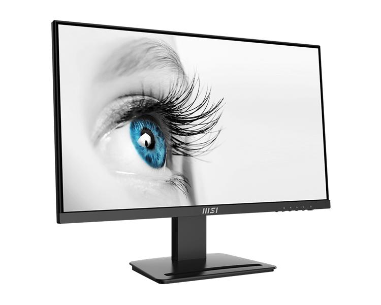 Монитор MSI PRO MP243 23.8" 16:9 FHD(1920x1080)IPS Flat,5ms(GTG),1000:1,100M:1,250nit,178/178,1xHDMI 1.4,1xDP 1.2,Tilt,VESA,75Hz,1y w-ty