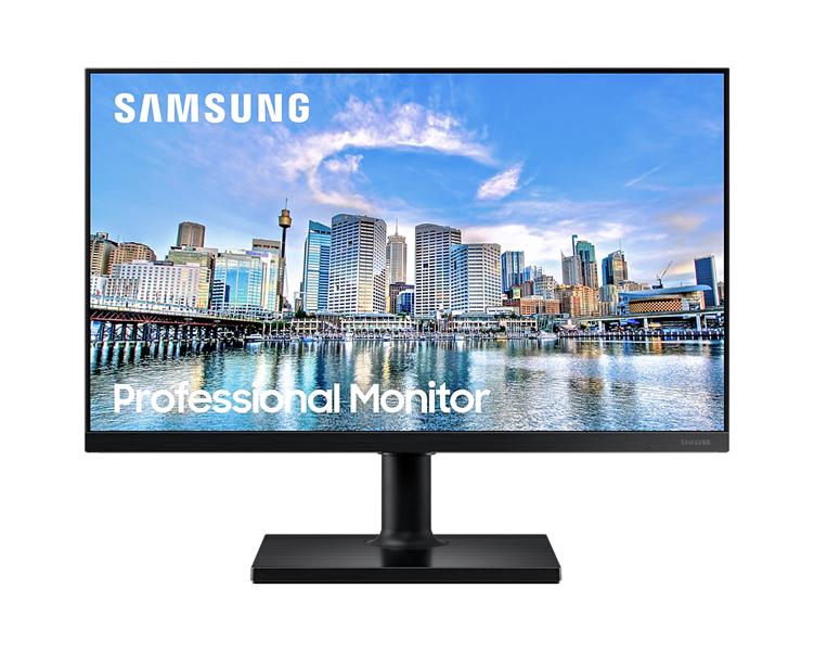 Монитор Samsung 23.8" F24T450FQC IPS LED 16:9 1920x1080 5ms 250cd 1000:1 178/178 2*HDMI DP USB-Hub 75Hz FreeSync HAS Pivot Swivel UK Plug optional Black