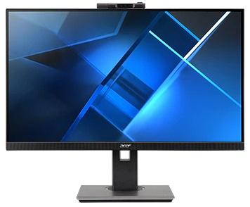 Монитор 27"   ACER (Ent.)   B277Dbmiprczx, IPS,  1920x1080, 75Hz,   178°/178°, 4ms, 250nits, VGA + HDMI + DP + USB3.0(1up 4down) + Adj.Camera (FHD, with mic) + Колонки 2Wx2, HAdj 120mm, Black Matt