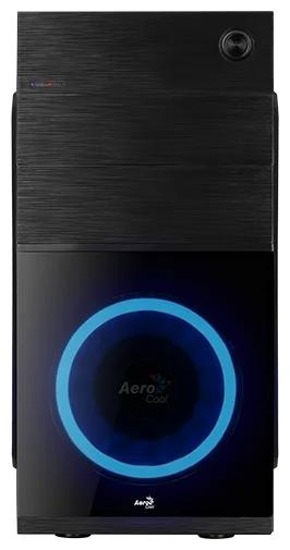 Корпус Aerocool Cs-105 Blue (mATX, без БП, 1x USB3.0, 1x USB2.0, 1x 12cm blue LED front fan)