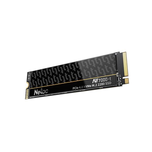 Ssd накопитель Netac SSD NV7000-t 512GB PCIe 4 x4 M.2 2280 NVMe 3D NAND, R/W up to 7200/4400MB/s, TBW 320TB, slim heatspreader, 5y wty