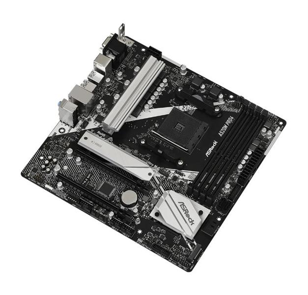 Материнская плата ASROCK A520M PRO4, AM4, A520, 4*DDR4, HDMI+DP+D-Sub, 4xSATA3 6.0 RAID, M.2 Socket, 6xUSB 3.2, Type-C, 2xUSB 2.0, mATX; 90-MXBDU0-A0UAYZ