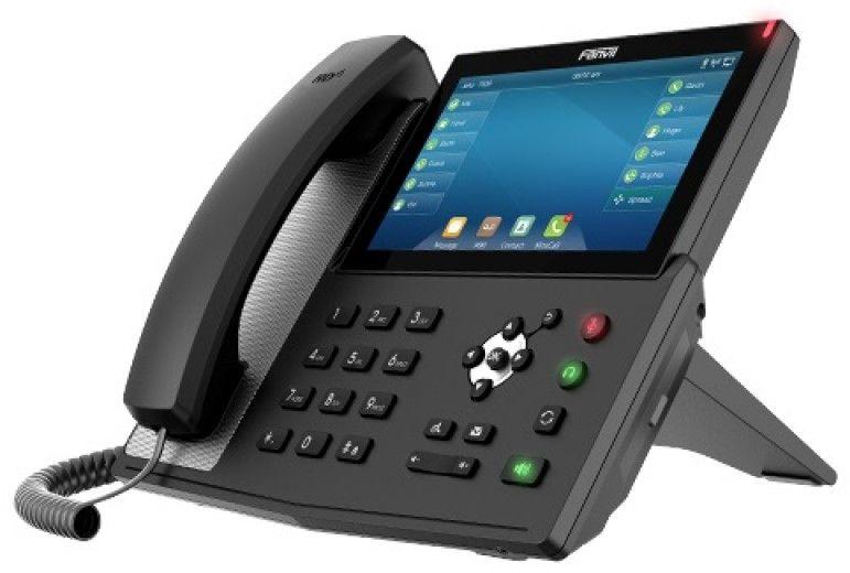  Fanvil IP телефон, 20 линий SIP, 2х10/100/1000, 7" цветной дисплей 800x400,  127  клавиш быстрого набора, POE, Bluetooth, Wi-Fi,подсветка клавиш, БП в комплекте