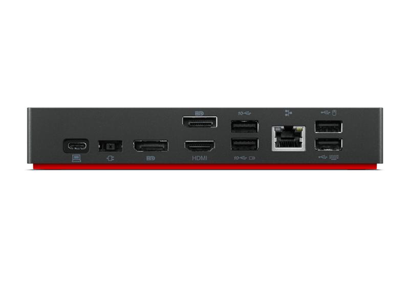 Док-станция ThinkPad Universal USB-C Dock (2x DP 1.4, 1x HDMI 2.0, 3x USB 3.1, 2x USB 2.0, 1x USB-C, 1x RJ-45, 1x Combo Audio Jack 3.5mm), EU power cord included, rpl. 40AY0090EU