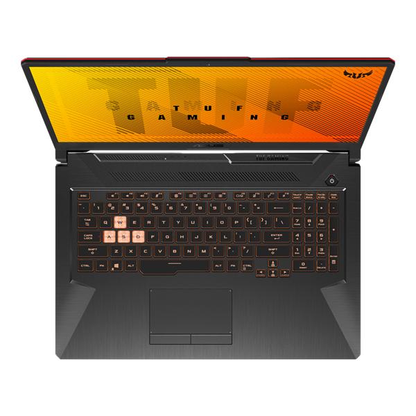 Ноутбук ASUS TUF Gaming A17 FA706IHRB-HX045 AMD Ryzen 5 4600H/16Gb/512Gb SSD/17.3"FHD IPS 144Hz  (1920x1080)AG/ GeForce GTX1650 4Gb/WiFi/BT/Cam/Illum RGB KB/no OS/2.6Kg/Graphite Black/RU_EN_Keyboard