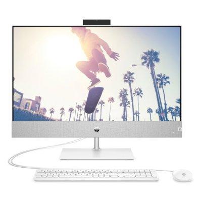 Моноблок HP Pavilion I 27-ca1047ci NT 27" FHD(1920x1080) Core i5-12400T, 8GB DDR4 3200 (2x4GB), SSD 512Gb, Intel Internal graphics, no DVD, kbd&mouse wired, 5MP Webcam, White,FreeDOS, 1Y Wty