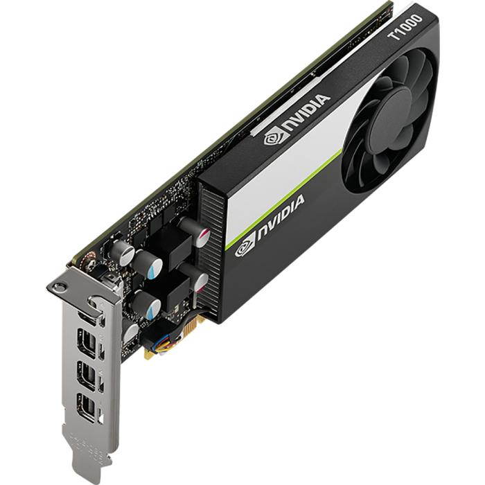 Видеокарта NVIDIA Nvidia Quadro T1000 8GB GDDR6 128-bit 4 x mDP; RTL box (incl: vga, 4xmDP->DP, FH + low profile planks, docs)