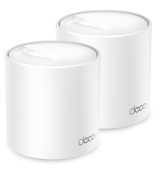  TP-Link Deco X50(2-pack), AX3000 Домашняя Mesh Wi-Fi 6 система, 2 устройства, до 574 Мбит/с на 2,4 ГГц + до 2402 Мбит/с на 5 ГГц, 2 встр. антенны, 3 гиг. порта (WAN/LAN)