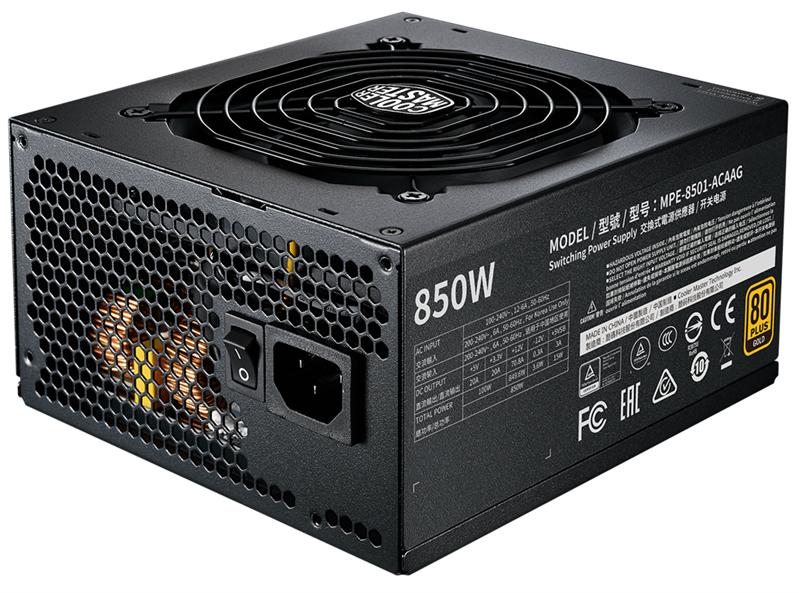 Блок питания Cooler Master MWE Gold 850 V2, 850W, ATX, 120mm, Fully Modular, APFC, 80+ Gold