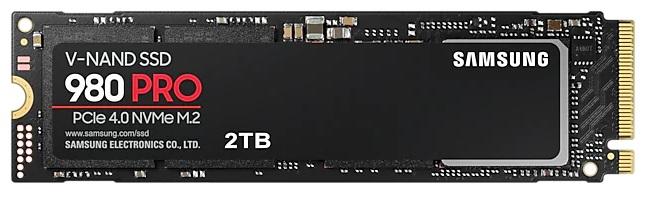 Твердотельный накопитель SSD M.2 (PCI-E NVMe) 2Tb Samsung 980 PRO (R7000/W5000MB/s) (MZ-V8P2T0BW analog MZ-V7P2T0BW) 1year