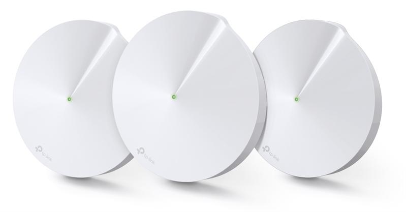  TP-Link Deco M5(3-pack), AC1300 Домашняя Mesh Wi-Fi система, 3 устройства, до 400 Мбит/с на 2,4 ГГц + до 867 Мбит/с на 5 ГГц, 4 встр. антенны, 2 гиг. порта (автоопределение WAN/LAN)