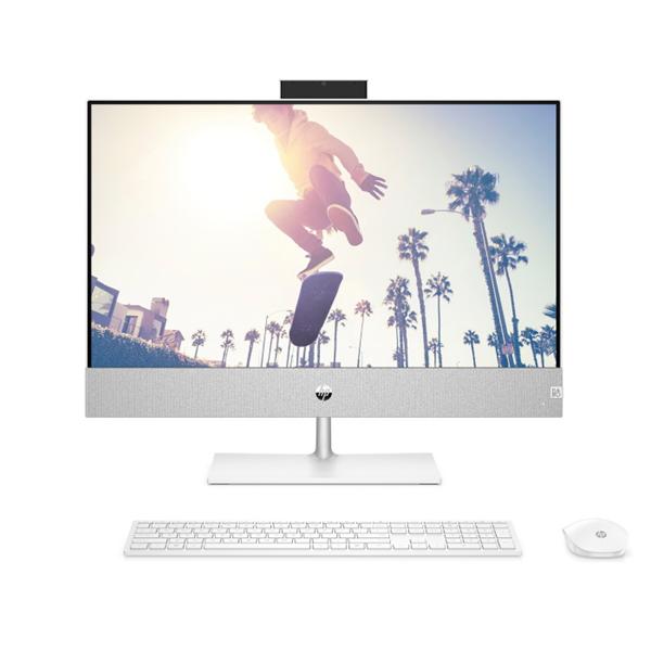 Моноблок HP Pavilion I 24-ca1063ci NT 23,8" FHD(1920x1080) Core i5-12400T, 8GB DDR4 3200 (2x4GB), SSD 256Gb, Intel Internal Graphics, no DVD, Rus/Eng kbd&mouse wireless, 5MP Webcam, White,FreeDOS, 1Y Wty