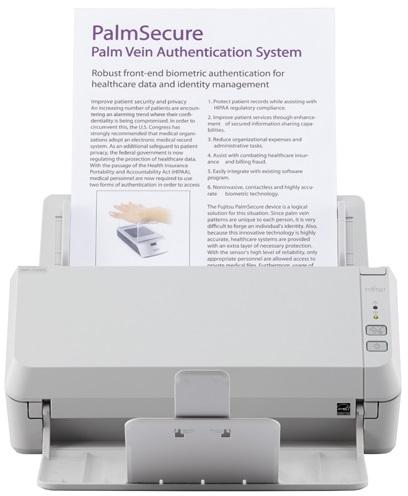  Fujitsu scanner SP-1125N (Офисный сканер, 25 стр/мин, 50 изобр/мин, А4, двустороннее устройство АПД, USB 3.2, Gigabit Ethernet, светодиодная подсветка)(Замена PA03708-B011 SP-1125)