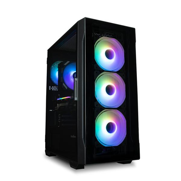 Корпус ZALMAN I3 NEO TG BLACK, ATX, BLACK, FRONT TG, WINDOW, 2x3.5", 3x2.5", 1xUSB2.0, 2xUSB3.0, FRONT 3x120mm RGB, REAR 1x120mm RGB