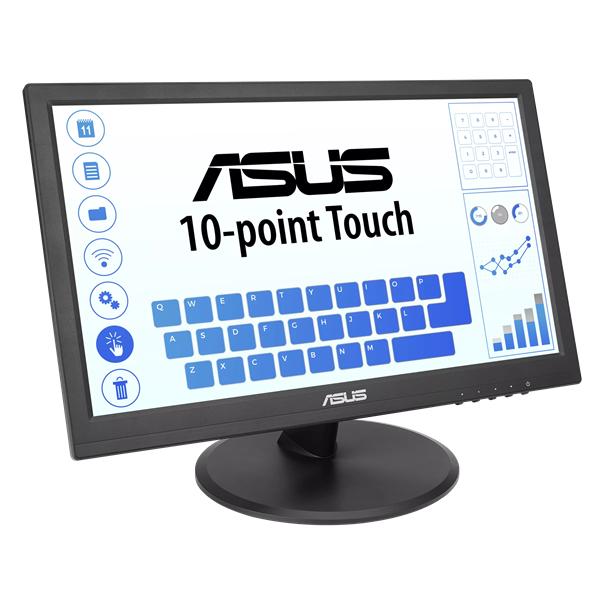 Монитор ASUS 15.6" VT168HR Touch LED, 16:9, 1366x768, 5ms, 220cd/m2, 100M:1, 90°/65°, D-SUB, HDMI, USB-B upstream, 60Hz, регул. наклона, VESA, Black, 90LM02G1-B04170 3 years